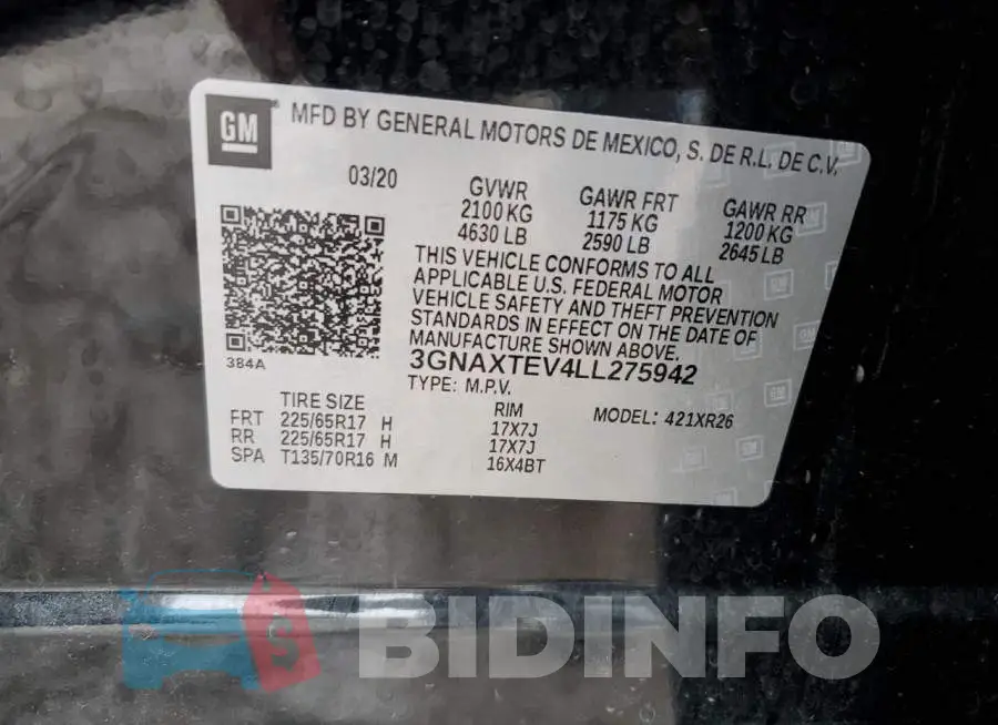 3GNAXTEV4LL275942 Photo# 13