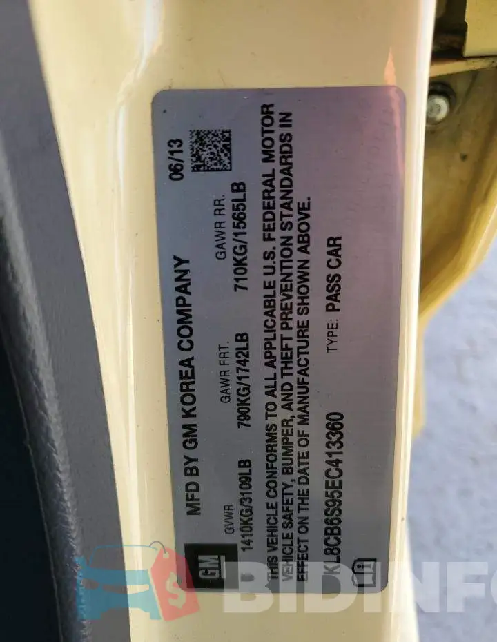 KL8CB6S95EC413360 Photo# 13