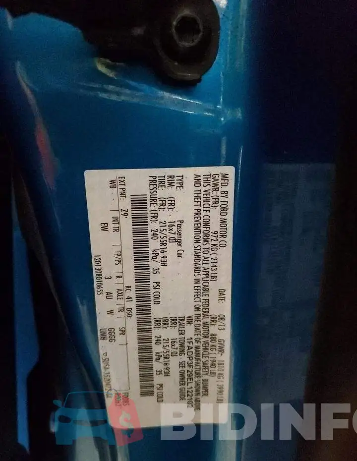 1FADP3F29EL122102 Photo# 12
