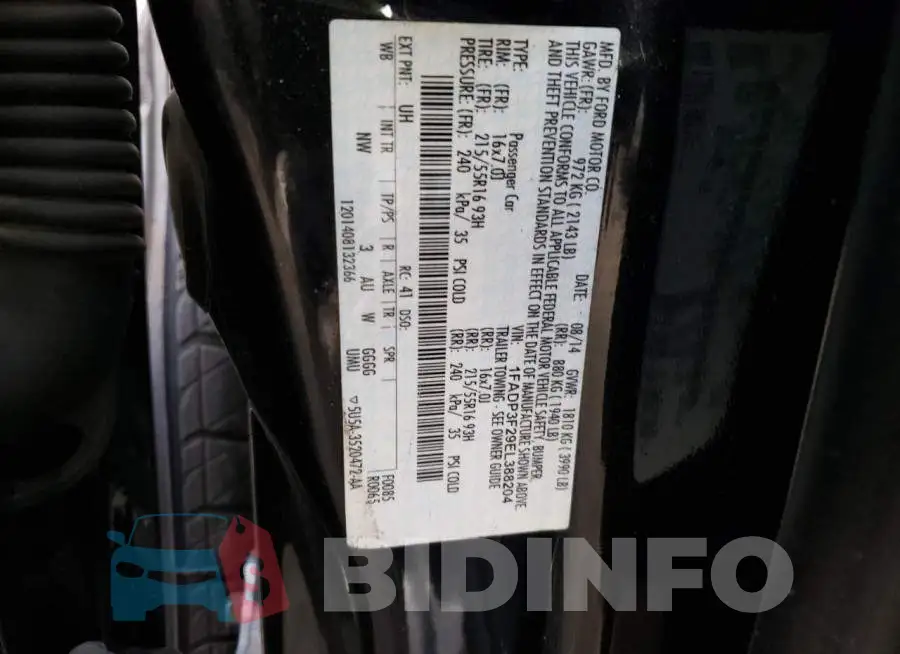 1FADP3F29EL388204 Photo# 13