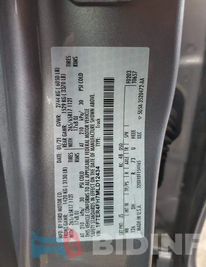 1FTER4FH7MLD12434 Photo# 12