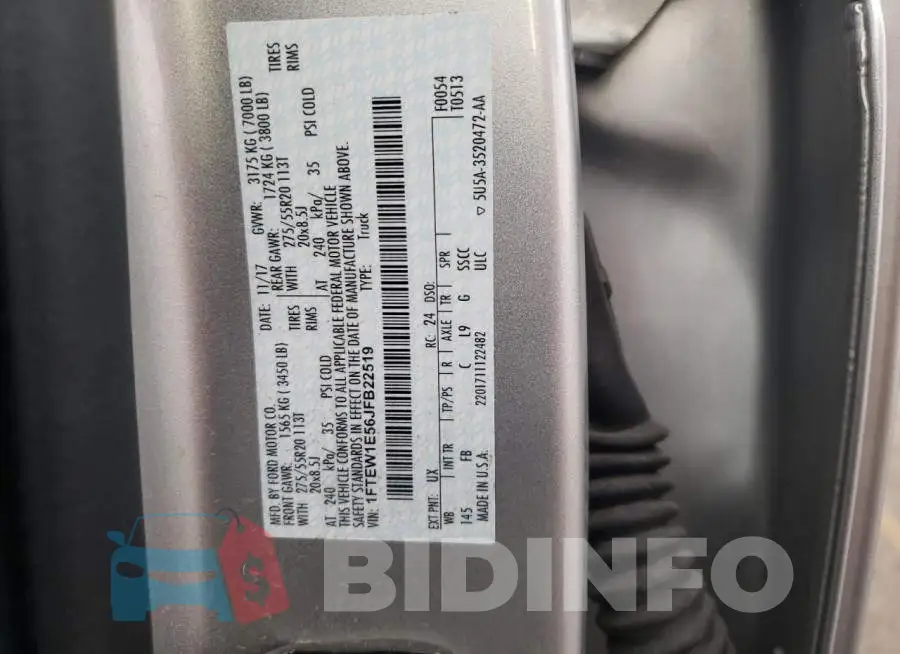 1FTEW1E56JFB22519 Photo# 12