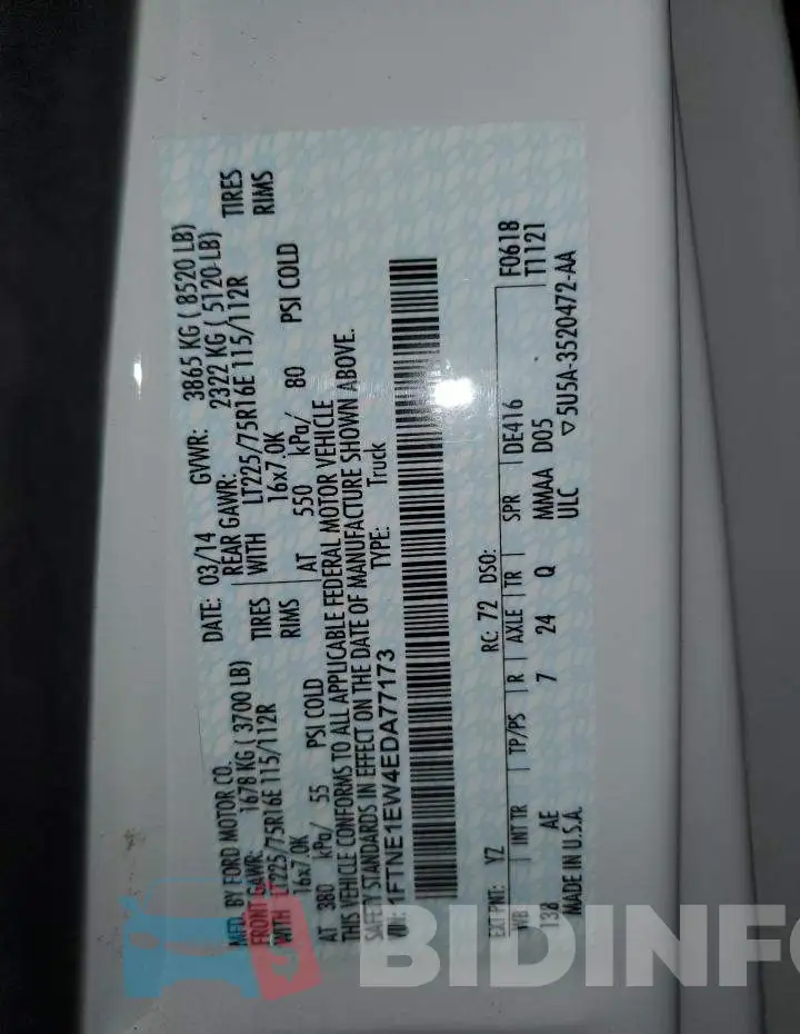 1FTNE1EW4EDA77173 Photo# 13