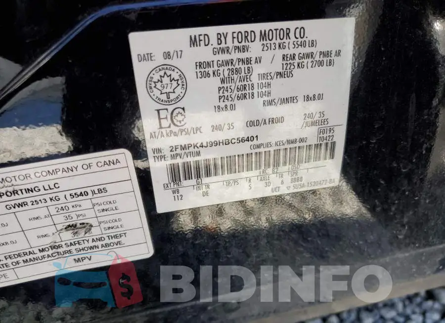 2FMPK4J99HBC56401 Photo# 13