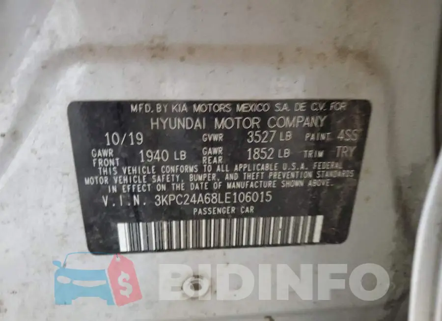 3KPC24A68LE106015 Photo# 12
