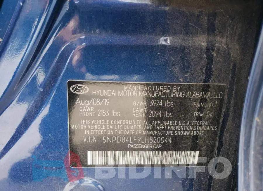 5NPD84LF9LH520044 Photo# 13