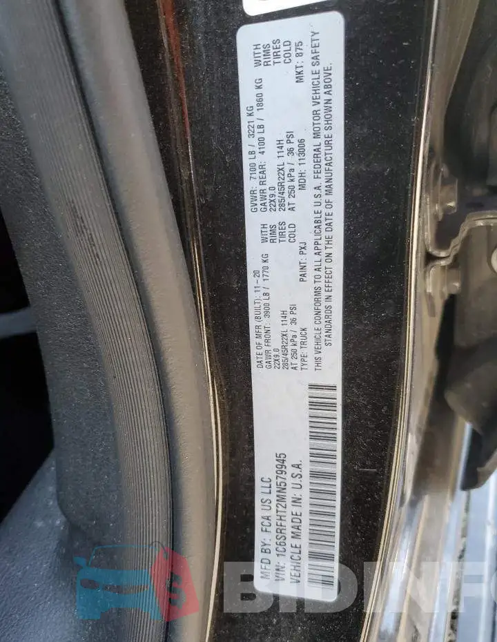 1C6SRFHT2MN579945 Photo# 12