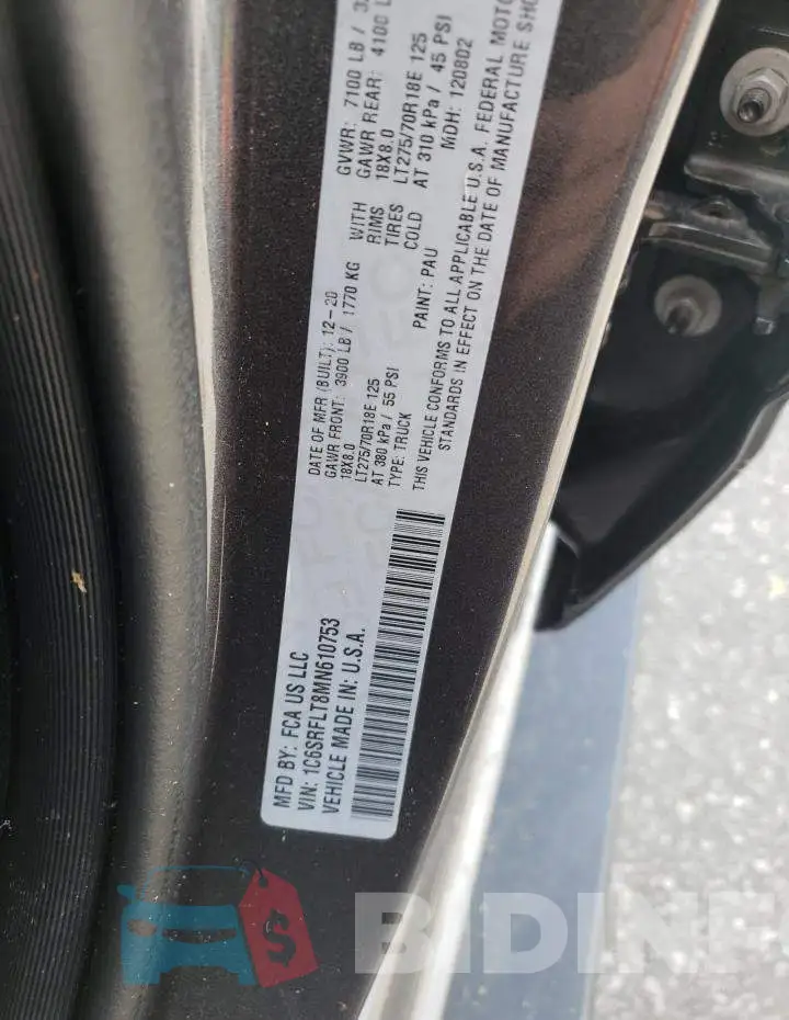 1C6SRFLT8MN610753 Photo# 12