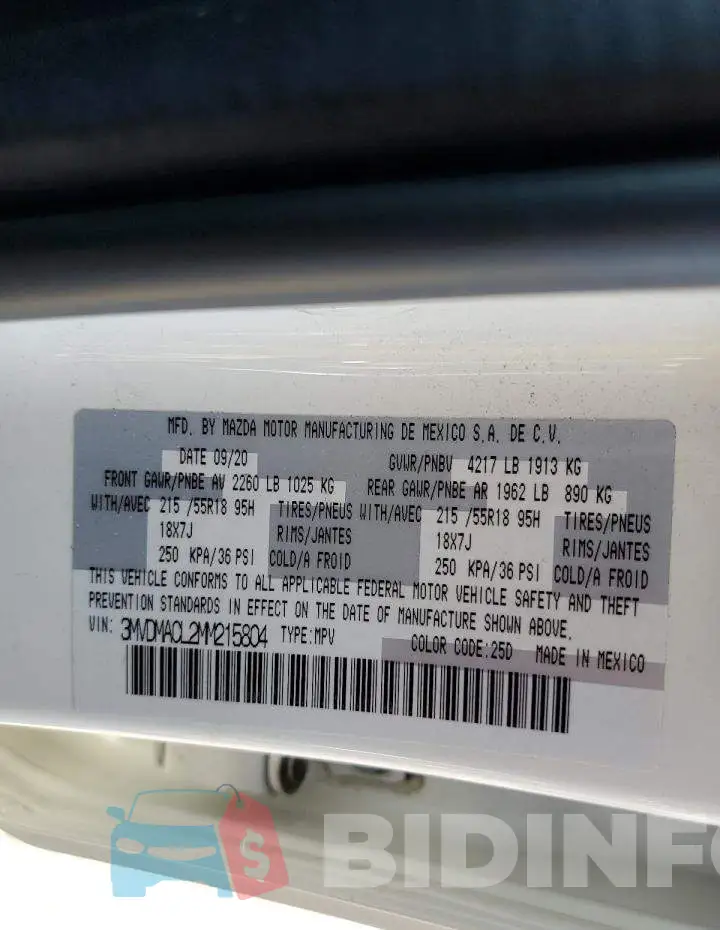 3MVDMACL2MM215804 Photo# 12