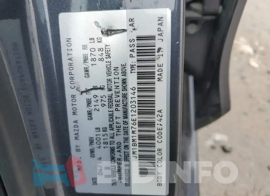 JM1BM1M76E1203146 Photo# 13