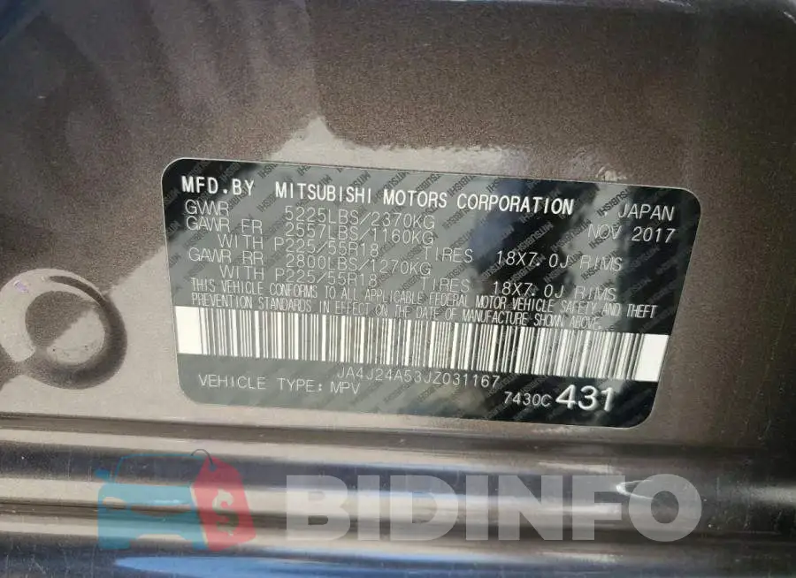JA4J24A53JZ031167 Photo# 13