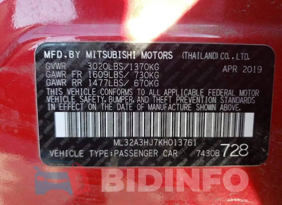 ML32A3HJ7KH013761 Photo# 12
