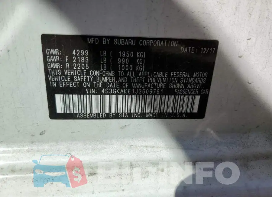 4S3GKAK61J3609761 Photo# 13