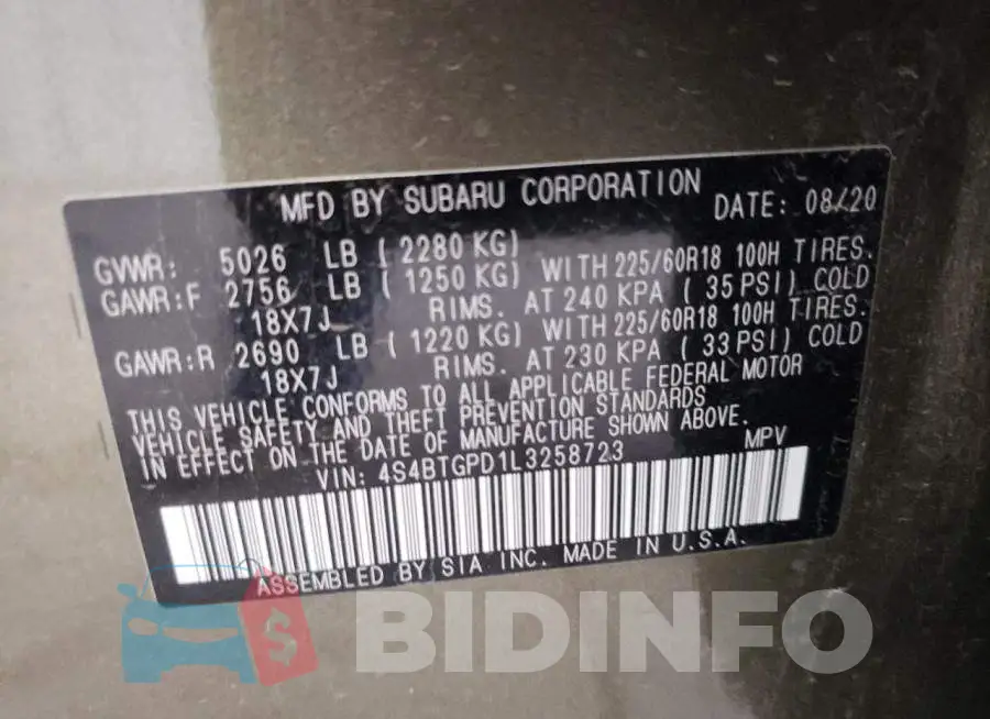 4S4BTGPD1L3258723 Photo# 14