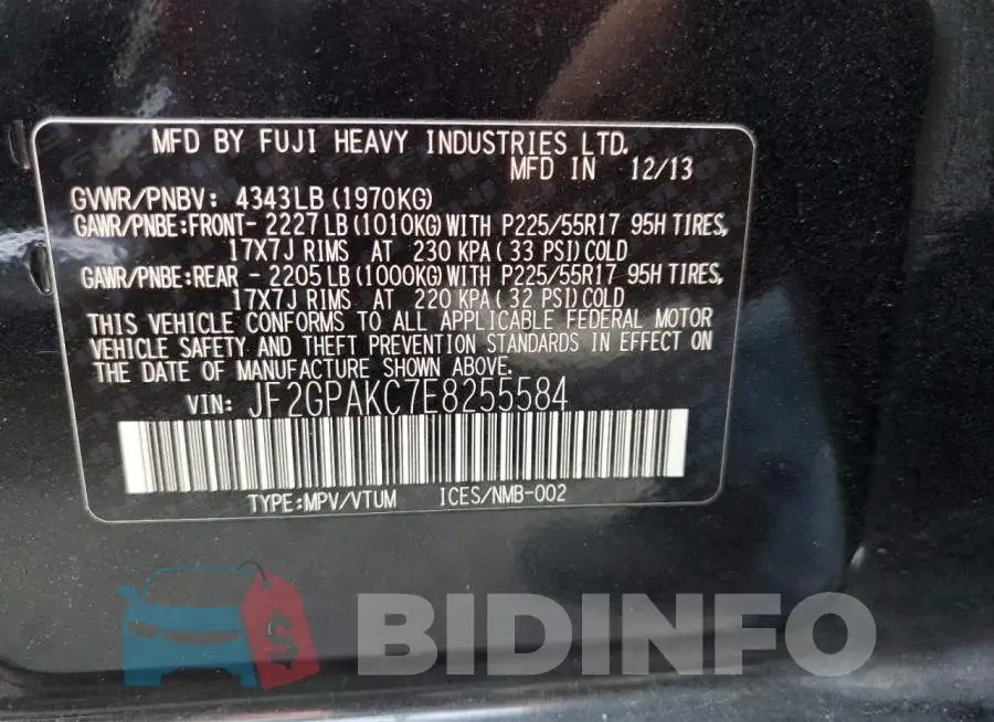 JF2GPAKC7E8255584 Photo# 14