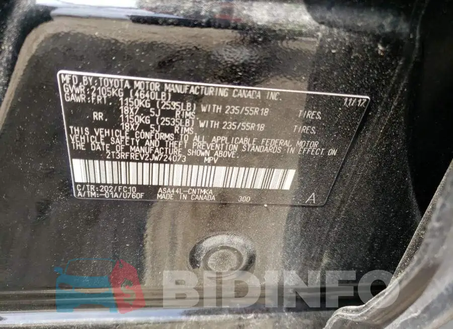 2T3RFREV2JW724073 Photo# 12