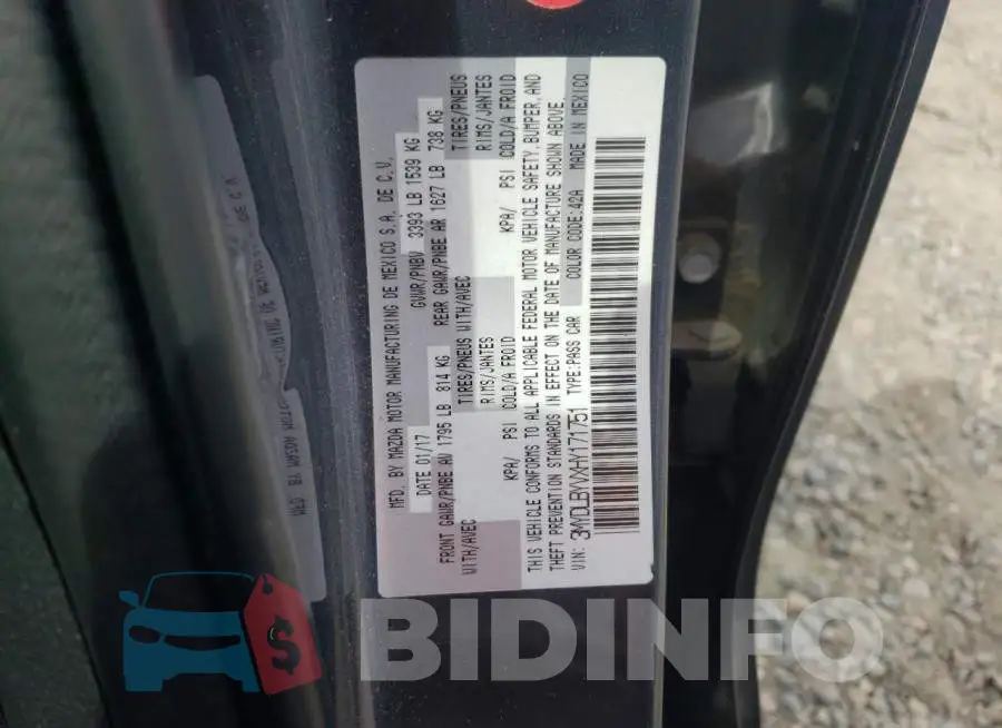 3MYDLBYVXHY171751 Photo# 12