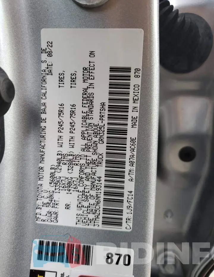 3TMAZ5CN6NM193144 Photo# 12