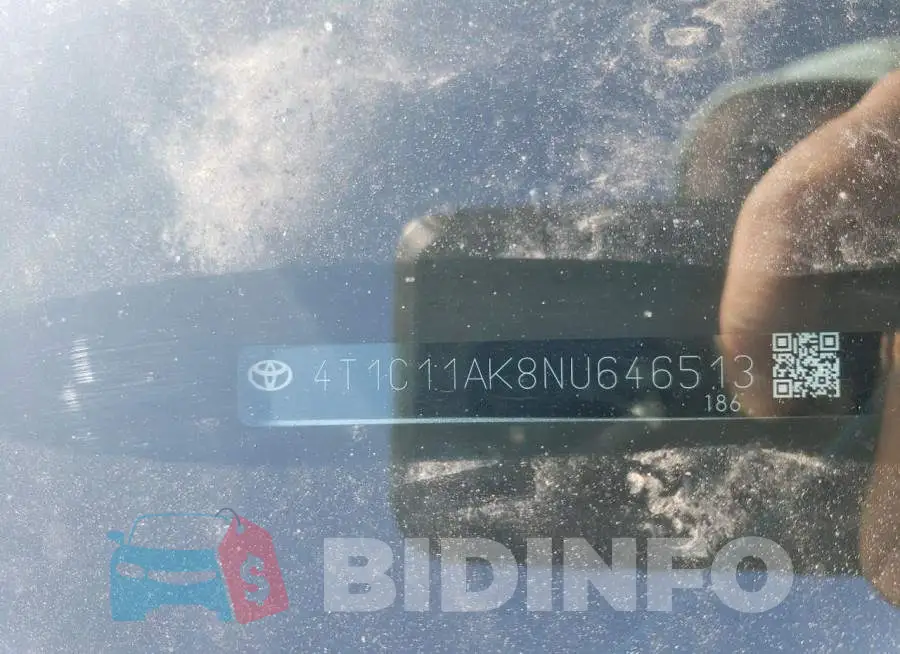 4T1C11AK8NU646513 Photo# 12