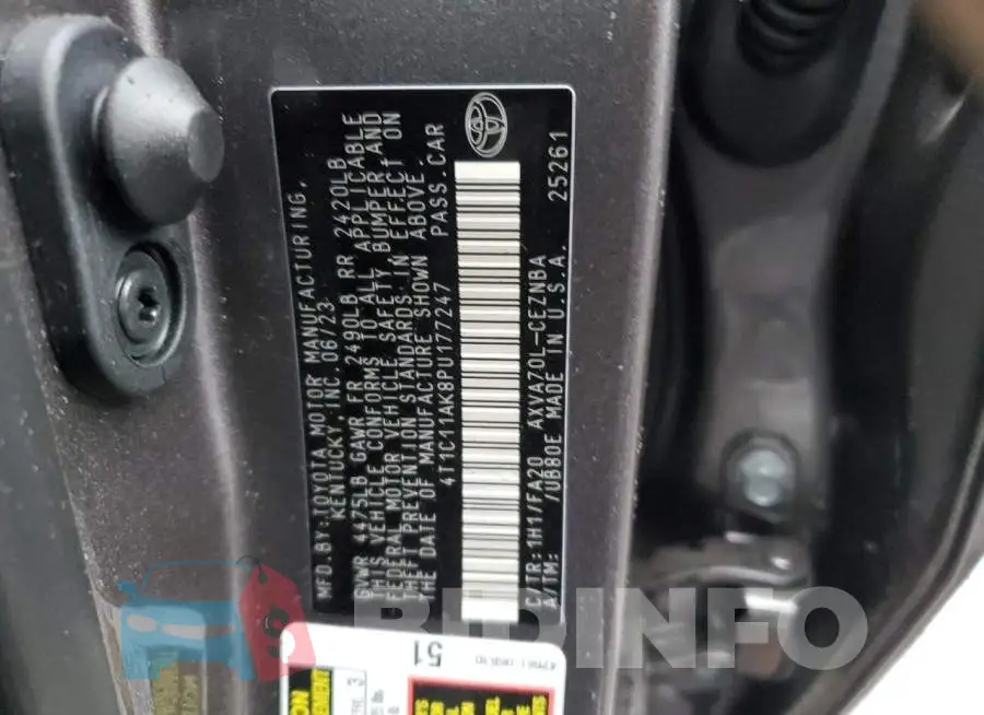 4T1C11AK8PU177247 Photo# 12