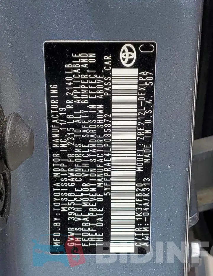 5YFEPRAE4LP085872 Photo# 12