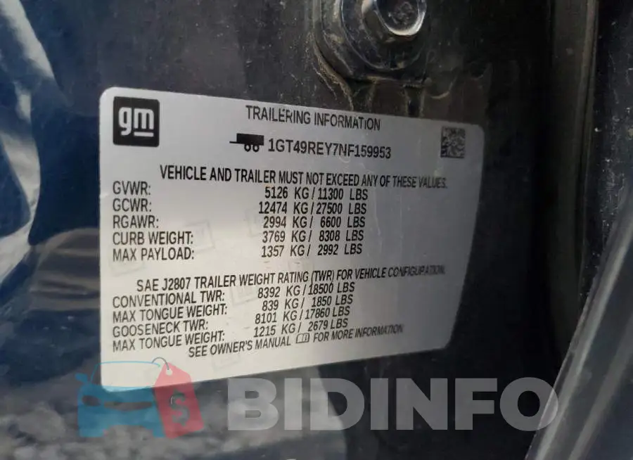 1GT49REY7NF159953 Photo# 12