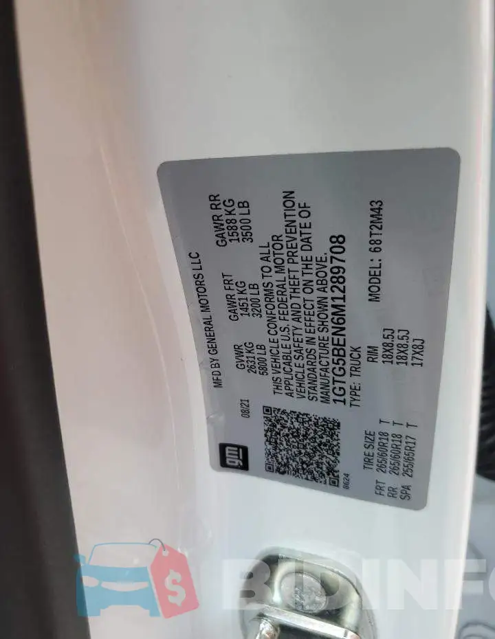 1GTG5BEN6M1289708 Photo# 12