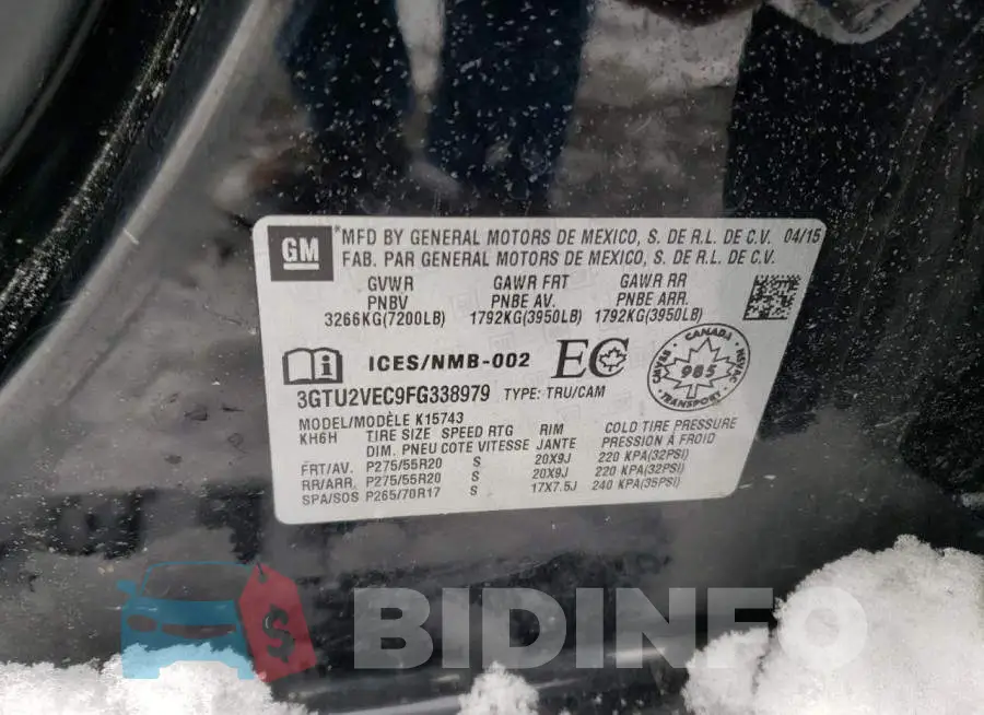 3GTU2VEC9FG338979 Photo# 12