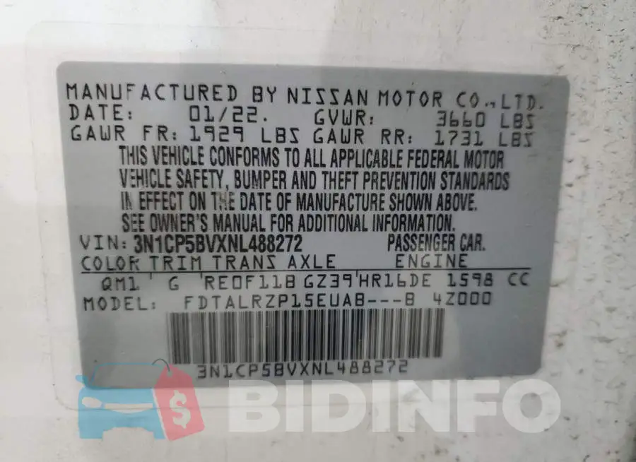 3N1CP5BVXNL488272 Photo# 12