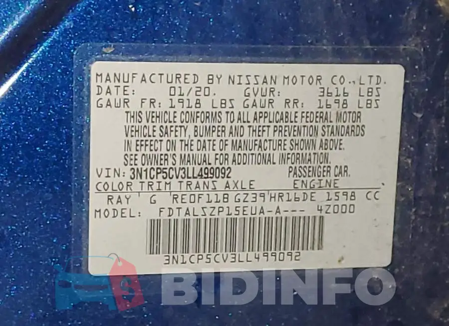 3N1CP5CV3LL499092 Photo# 12
