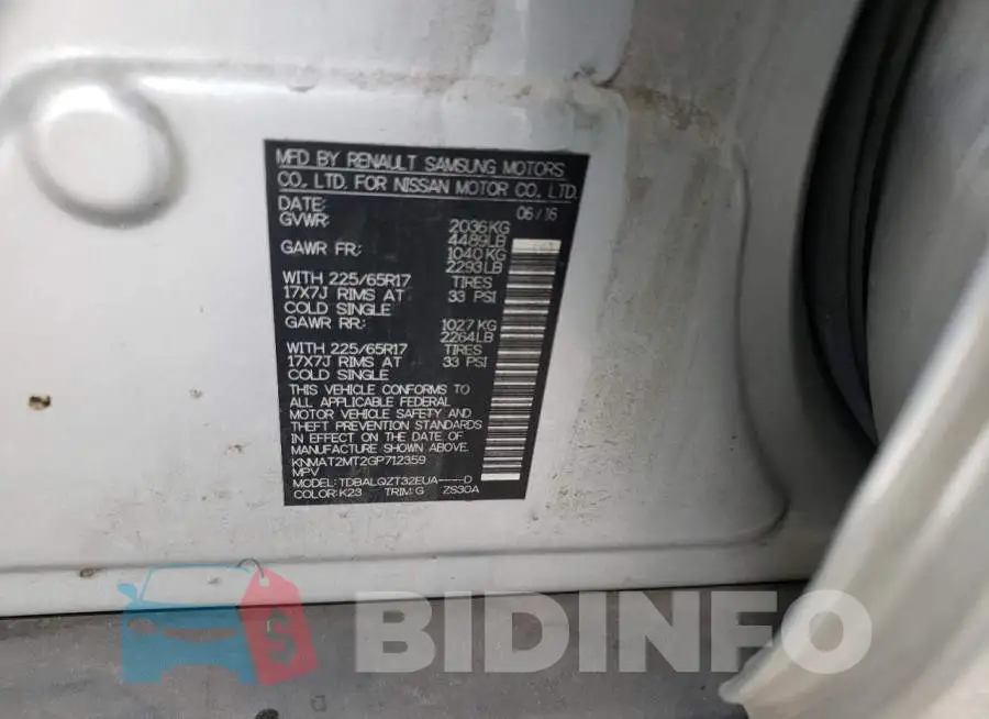 KNMAT2MT2GP712359 Photo# 13