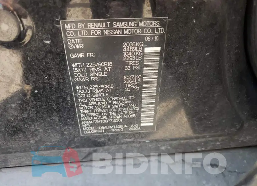 KNMAT2MT8GP715301 Photo# 14