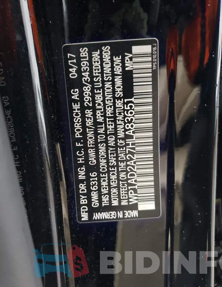 WP1AD2A27HLA83651 Photo# 13