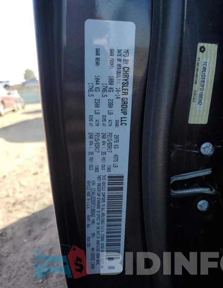 1C4NJDEB3FD188342 Photo# 12