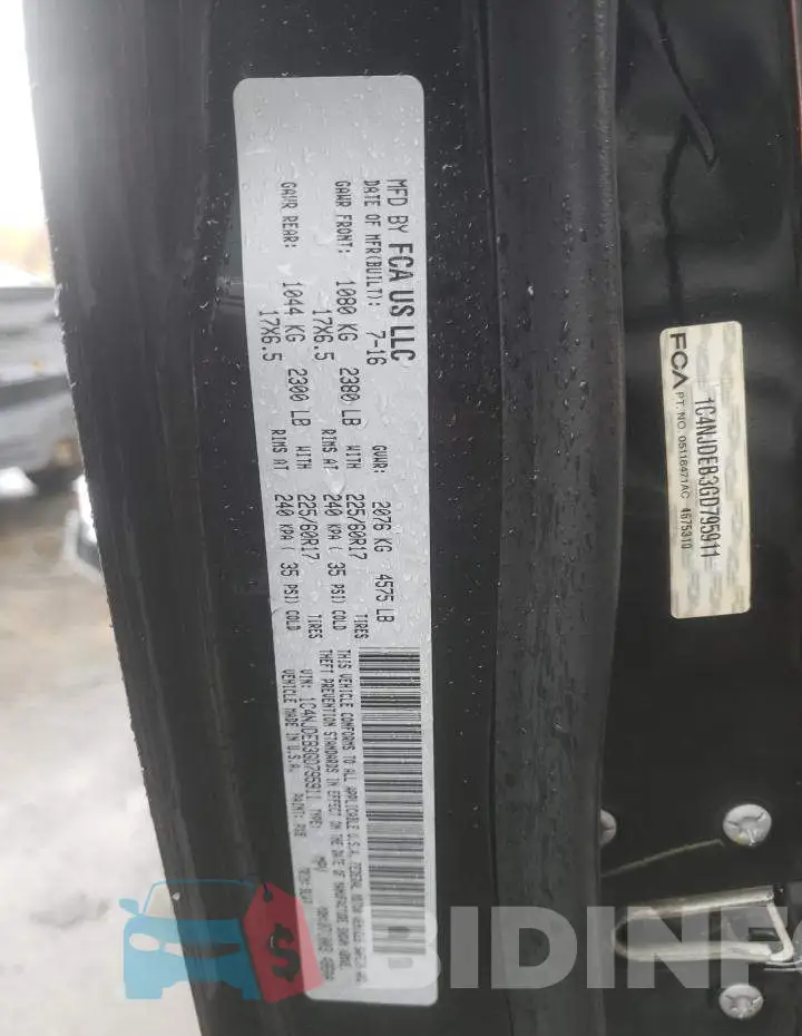 1C4NJDEB3GD795911 Photo# 12