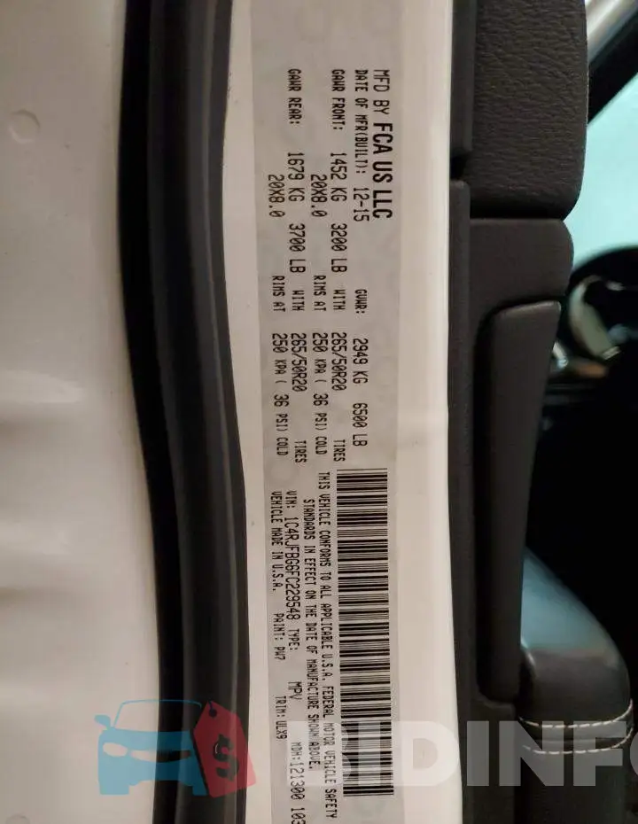1C4RJFBG6FC229548 Photo# 12