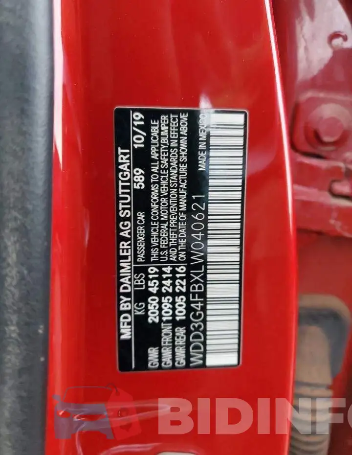 WDD3G4FBXLW040621 Photo# 12