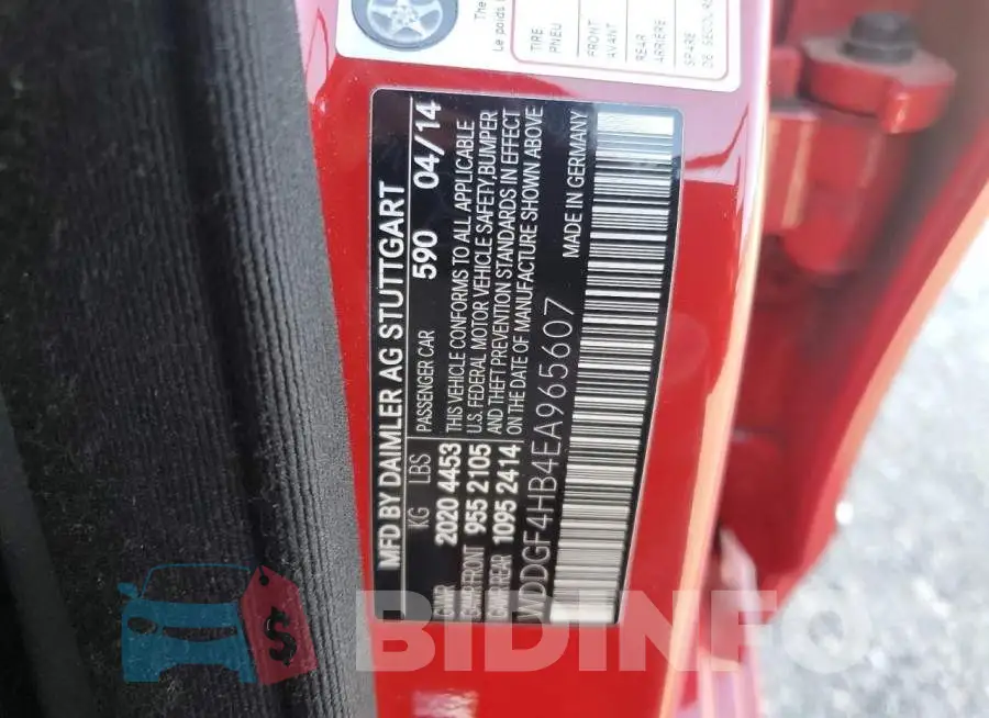 WDDGF4HB4EA965607 Photo# 12