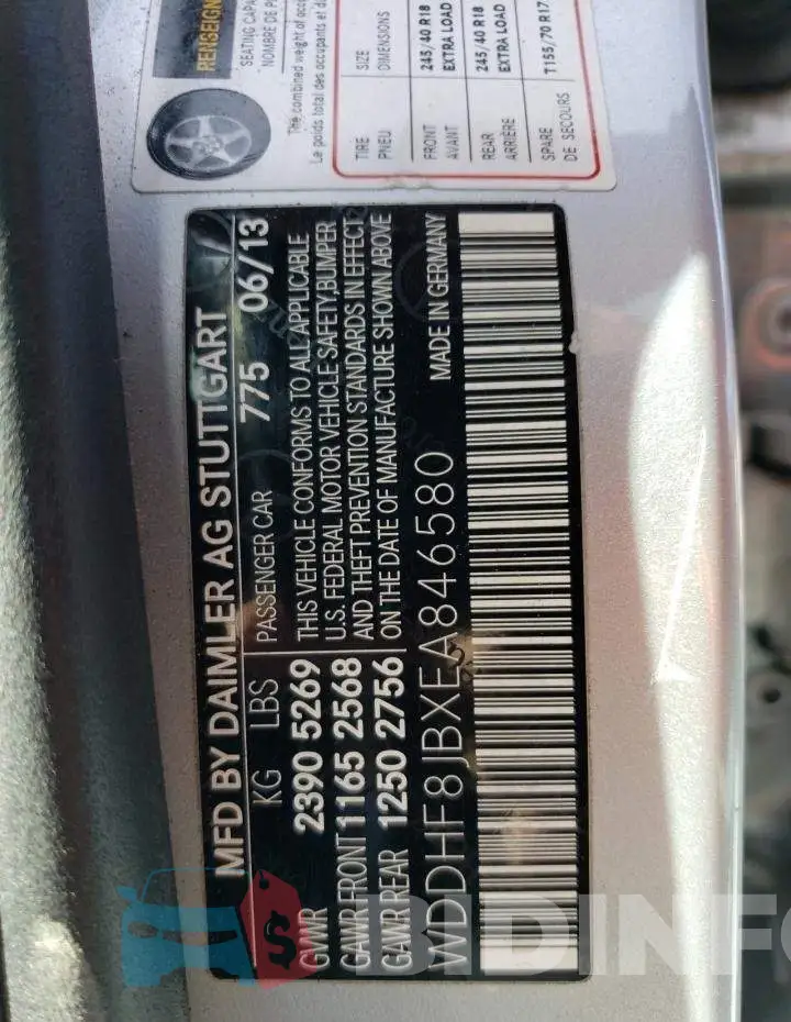 WDDHF8JBXEA846580 Photo# 12