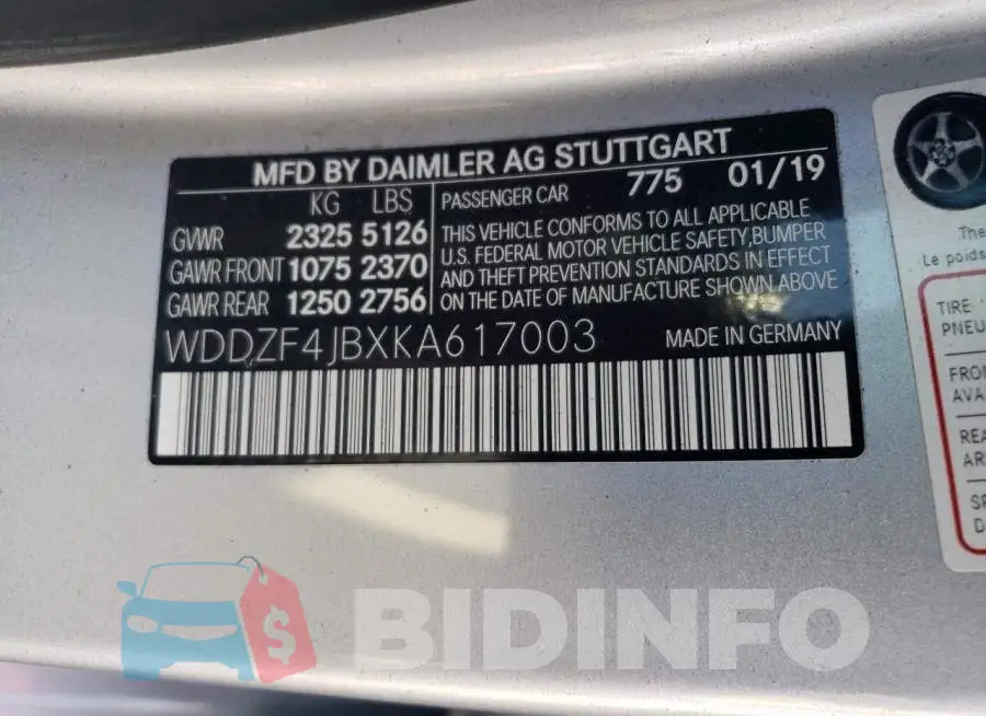 WDDZF4JBXKA617003 Photo# 12
