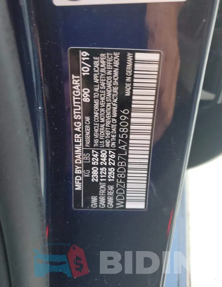 WDDZF8DB7LA758096 Photo# 13