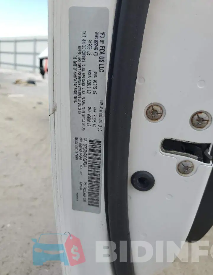 2C3CDZAG1KH620604 Photo# 12