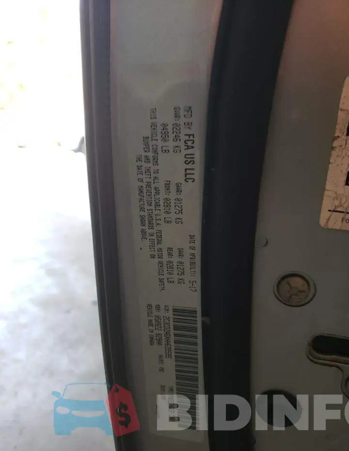 2C3CDZAGXHH639595 Photo# 12