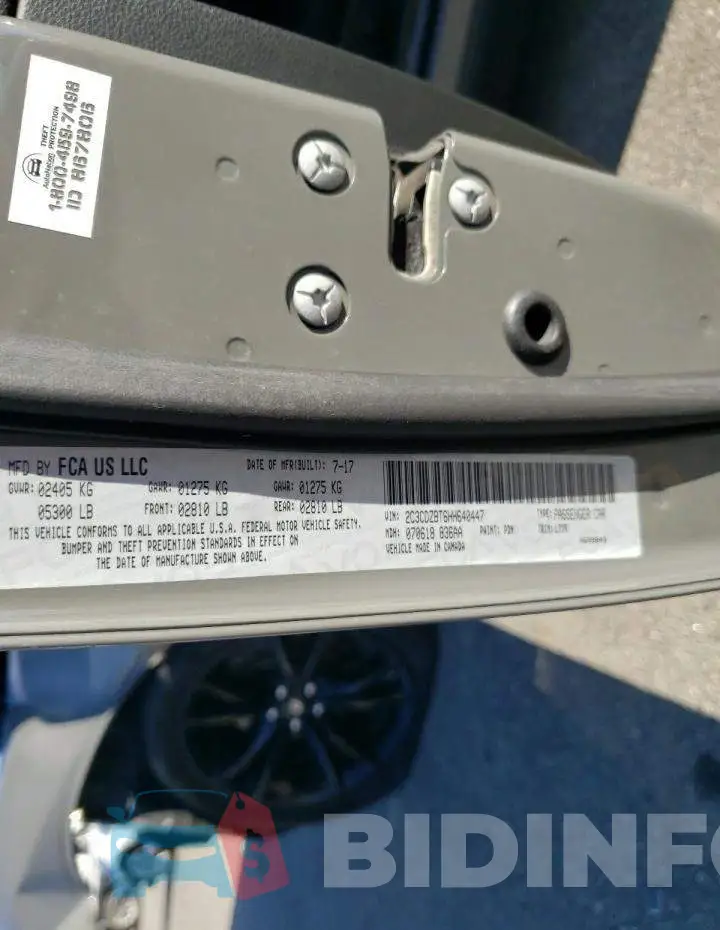2C3CDZBT6HH640447 Photo# 12