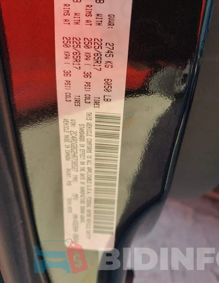 2C4RDGBG2HR738527 Photo# 13
