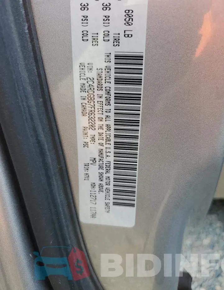 2C4RDGBG7FR632202 Photo# 13