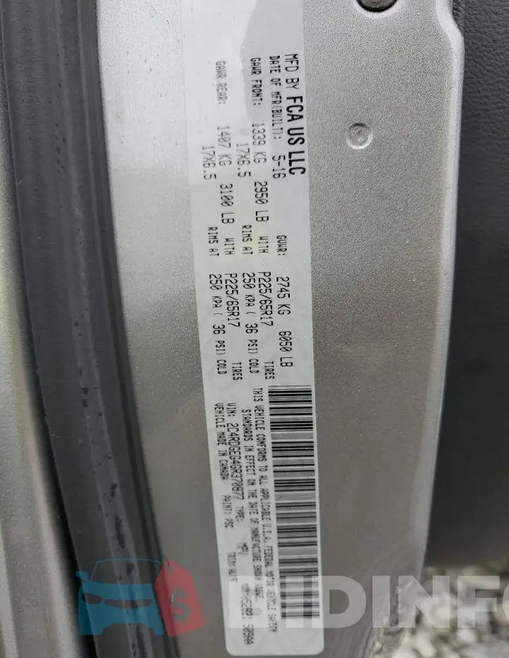 2C4RDGEG4GR370877 Photo# 13