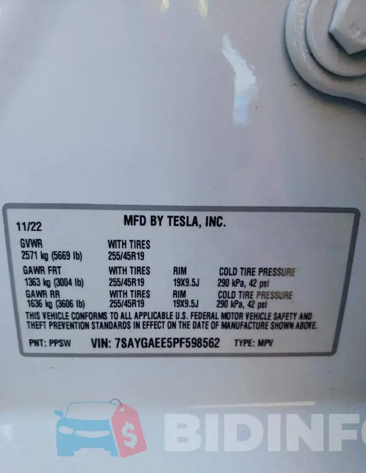 7SAYGAEE5PF598562 Photo# 12