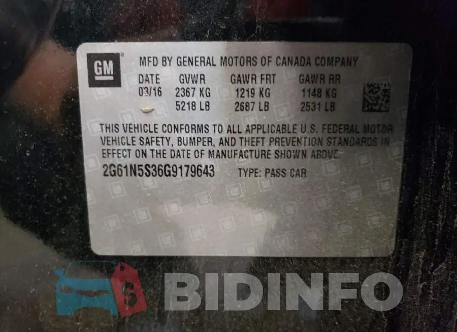 2G61N5S36G9179643 Photo# 13