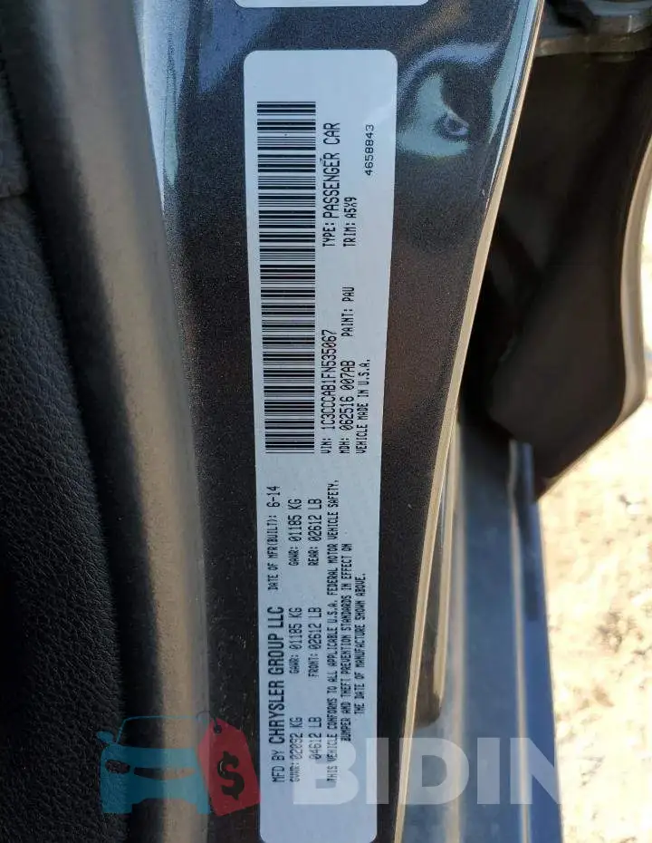 1C3CCCAB1FN535067 Photo# 13